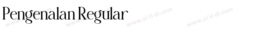 Pengenalan Regular字体转换 Pengenalan Regular字体转换